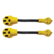 Quick Products RV Adapter Cord 30A Male To 50A Female 12, Pack of 2, QP-30M50F012-2PK