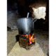 QuickSurvive Portable Mini Folding Stove, 4.5in Height, Lightweight Steel Construction, 5oz, QS-STVE
