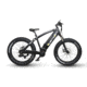 QuietKat Ambush 750W Rugged Fat Tire Electric Mountain Bike, Charcoal, Large 19in Frame, 19 Q M 0750 C C H M CHR