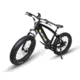 QuietKat Ambush 750W Rugged Fat Tire Electric Mountain Bike, Charcoal, Large 19in Frame, 19 Q M 0750 C C H M CHR