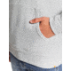 Quiksilver Ocean Nights Half-Zip Hoodie - Mens, Grey Marl, Large, EQMFT03047-SLRH-L