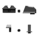 Radian Weapons G9003 Stealth Back-Up Sights Iron Compatible W/Walther PDP 2.0 RM