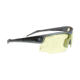 Radians Ballistic Rated Skybow Glasses w/ Flexible Temple Tips and Rubberized Nosepiece, Grey/Yellow, RADSB01Y0CS