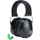 Radians Maximus Premium Passive NRR 28 Ear Muff w/ Free Plugs, Black, MX0100CS