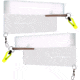 Rainbow Original Clearboard Ultra-Light Planer Board 1 Pair of Planer Boards 5.5"x10.5" in peggable box, OCB-10.5