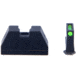 Rainier Arms Fiber Optic Suppressor Height Sight Set For Glock, Logo, Black, RA-GLK-FO-SUP-SET-LG