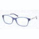 Ralph Lauren DECO EVOLUTION RL6109 Single Vision Prescription Eyeglasses 5160-54 - Navy Transparent Frame