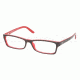 Ralph Lauren RL6049 Bifocal Eyeglasses Top Havana/Red Frame / 51 mm Prescription Lenses, 5255-5115