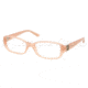Ralph Lauren RL6085 Single Vision Prescription Eyeglasses 5333-5216 - Milky Peach Frame, Demo Lens Lenses