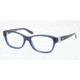 Ralph Lauren RL6113Q Eyeglass Frames 5033-52 - Dark Blue Transparent Frame