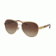 Ralph Lauren RL7054Q Sunglasses 911613-59 - Light Gold Frame, Brown Gradient Lenses