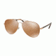 Ralph Lauren RL7058 Sunglasses 93362T-62 - Rose Gold Frame, Brown Mirror Gold Polar Lenses