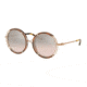 Ralph Lauren RL7060 Progressive Prescription Sunglasses, 53mm, Sanded Rose Gold/Yellow Havana, RL7060-93508Z-53-PRO