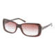 Ralph Lauren RL8078 Sunglasses 52808D-5516 - Red Top Horn Frame, Pink Gradient Lenses