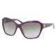 Ralph Lauren RL8095B Sunglasses 53948G-5815 - Transparent Violet Frame, Gradient Gray Lenses