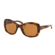 Ralph Lauren RL8132 Single Vision Prescription Sunglasses RL8132-500773-55 - Lens Diameter 55 mm, Frame Color Stripped Brown Havana