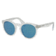 Ralph Lauren RL8146P Single Vision Prescription Sunglasses, 49mm, Sandblast Crystal, RL8146P-500256-49-SV