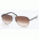 Ralph RA4004 SV Prescription Sunglasses - Gunmetal/Grey Horn Brown Gradient Frame / 59 mm Prescription Lenses, 103-13-5913