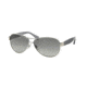 Ralph RA4096 RA4096 Progressive Prescription Sunglasses RA4096-102-11-5911 - Frame Color Light Silver, Lens Diameter 59 mm