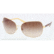 Ralph RA4103 Sunglasses 10113-65 - Gold Frame, Brown Gradient Lenses