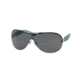 Ralph RA4112 Progressive Prescription Sunglasses RA4112-306681-35 - Lens Diameter 135 mm, Lens Diameter 35 mm, Frame Color Silver/Satin Aqua