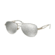 Ralph RA4115 Progressive Prescription Sunglasses RA4115-30996G-58 - Lens Diameter 58 mm, Frame Color White/Silver