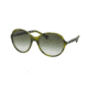 Ralph RA5187 Single Vision Prescription Sunglasses RA5187-13168E-57 - Lens Diameter 57 mm, Frame Color Green Horn