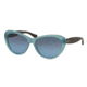 Ralph RA5189 Single Vision Prescription Sunglasses RA5189-13758F-56 - Lens Diameter 56 mm, Frame Color Aqua/Satin Dark Tortosie