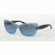 Ralph RA5190 Single Vision Prescription Sunglasses RA5190-13758F-56 - Lens Diameter 56 mm, Frame Color Aqua/Satin Dark Tortosie