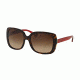 Ralph RA5198 Single Vision Prescription Sunglasses RA5198-142913-56 - Lens Diameter 56 mm, Frame Color Dark Tortoise/red Bandana