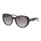 Ralph RA5212 Progressive Prescription Sunglasses RA5212-315611-58 - Lens Diameter 58 mm, Frame Color Black/black Stripe