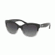Ralph RA5218 Sunglasses 1448T3-55 - Black Gradient/black Frame, Grey Gradient Polarized Lenses