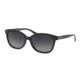 Ralph RA5222 Single Vision Prescription Sunglasses, 56mm, Black, RA5222-1377T3-56-SV