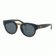 Ralph RA5227 Sunglasses 163387-50 - Navy / Tort Frame, Blue Solid Lenses