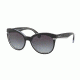 Ralph RA5238 Single Vision Prescription Sunglasses, 55mm, Black Crystal, RA5238-169511-55-SV