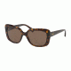 Ralph RA5241 Sunglasses 500373-55 - Shiny Dark Havana Frame, Brown Lenses