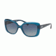 Ralph RA5241 Sunglasses 56794L-55 - Shiny Blue Glitter Frame, Blue Gradient Lenses