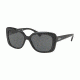 Ralph RA5241 Sunglasses 568187-55 - Shiny Black Glitter Frame, Grey Lenses