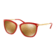 Ralph RA5245 Progressive Prescription Sunglasses, 55mm, Red, RA5245-57167D-55-PRO
