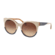Ralph RA5246 Prescription Sunglasses, 55mm, Top Blue/Stripped Brown, RA5246-571974-55-SV