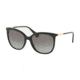 Ralph RA5248 Sunglasses 500111-56 - Black Frame, Grey Gradient Dark Grey Lenses