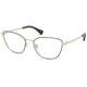 Ralph RA6046 Prescription Eyeglasses 9391-53 - Light Gold/Black