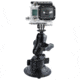 RAM Mounts Twist Lock Suction Cup Mount, Short Double Socket Arm &amp; 1&quot; Diameter Ball With Custom Gopro Hero Adapter RAM-B-166-A-GOP1U