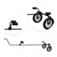 Rambo Bikes Canoe/Kayak Trailer, Black, R187