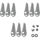 Ramcat 1in Single Bevel Replacement Blades For Archery, R1013