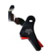 Ramm Tactical Leverage Trigger Kit for PSA Dagger Compact, Full Size Straight, Black w/red safety, RT-DAG-ST-RD