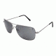 Randolph Archer Dark Ruthenium Polished Frame, Gray Polarized PC Lens, Dark Ruthenium Polished Frame, 63MM AR3F434-PC