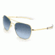 Randolph Aviator 23K Gold Frame, Blue Gradient Nylon Lens, 23K Gold Frame, 58MM AF81602-NY