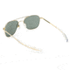 Randolph Aviator 23K Gold Frame, Gray Flash Mirror Glass Lens, 23K Gold Frame, 58MM AF81663