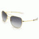 Randolph Aviator 23K Gold Frame, Gray Gradient Nylon Lens, 23K Gold Frame, 55MM AF51603-NY